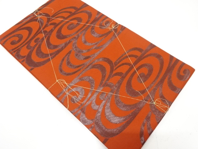 JAPANESE KIMONO / UNUSED NAGOYA OBI / SILK / WOVEN SPIRAL